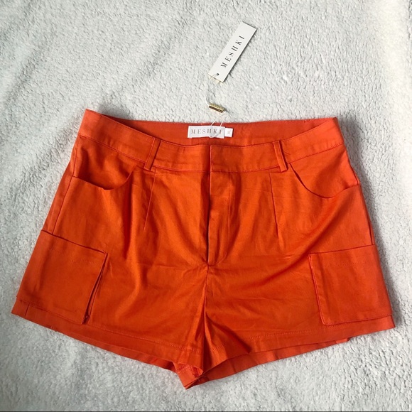 MESHKI Orange Shorts XL - Picture 3 of 5